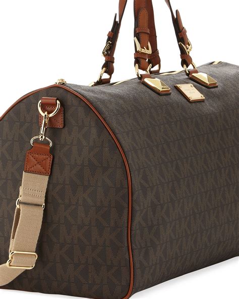 michael kors jet set duffle bag|Michael Kors duffle bag sale.